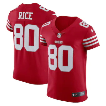 mens nike jerry rice scarlet san francisco 49ers vapor elit